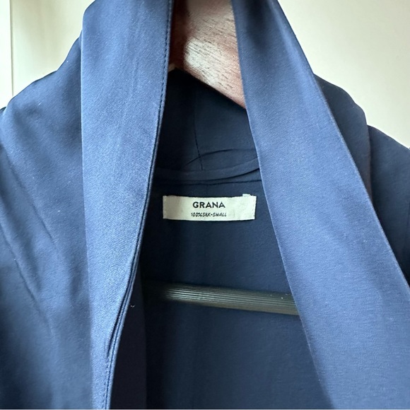 Grana silk shawl collar blazer size S - Picture 5 of 11